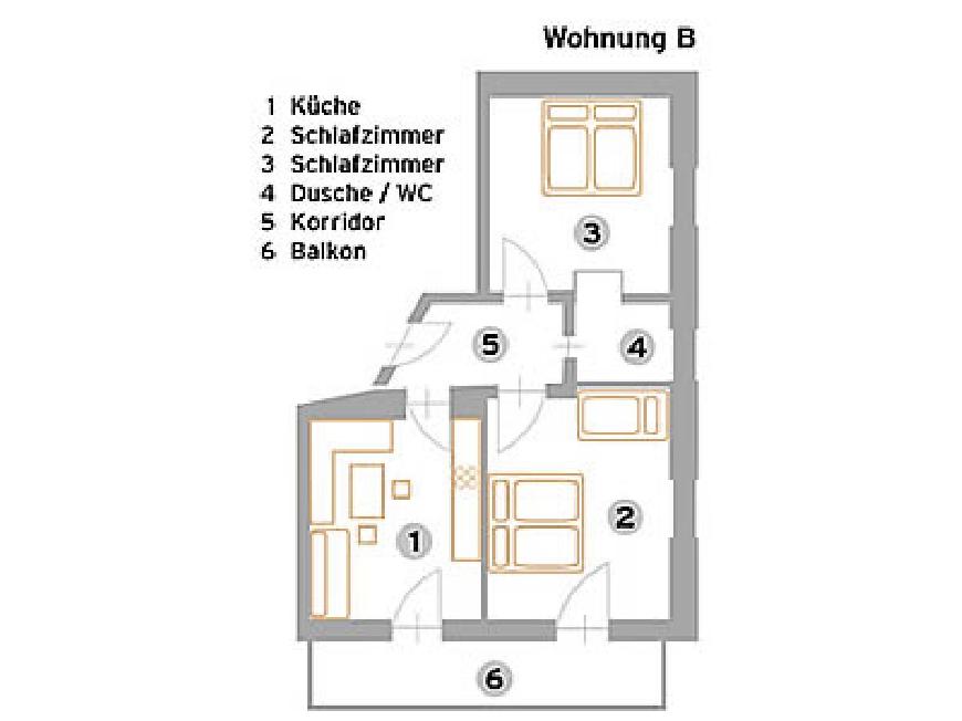 Ferienhaus La Vita Wohnung Typ B