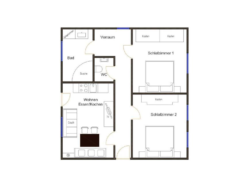 Ferienwohnung Top 1 im Gästehaus im Wiesengrund