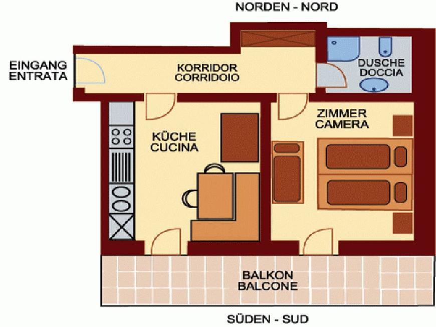 Ferienwohnung Apfel auf dem Biolandhof Hanig