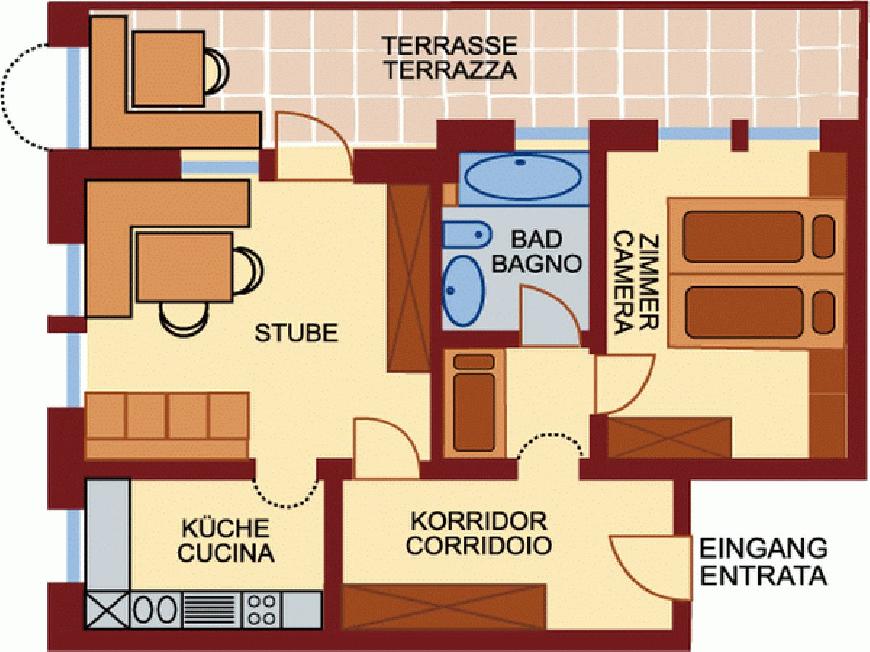 Ferienwohnung Kiwi auf dem Biolandhof Hanig